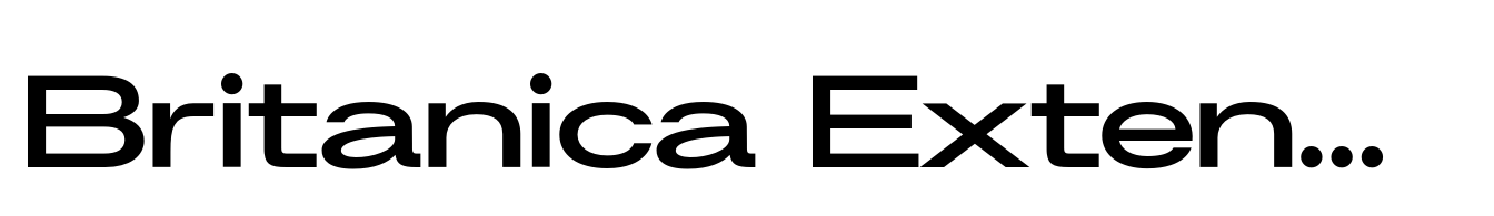 Britanica Extended Extra Bold
